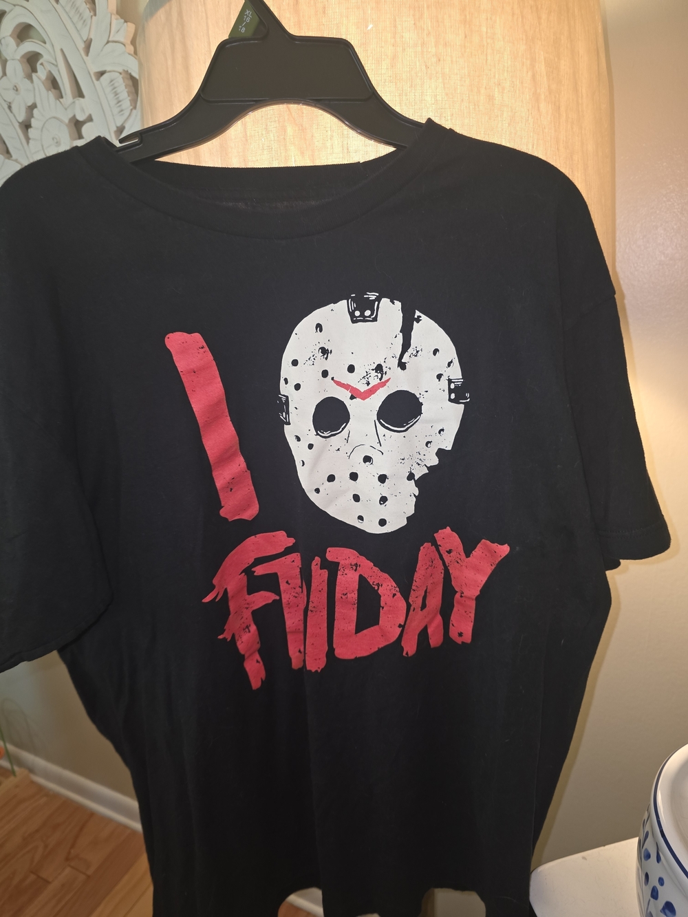 Friday the 13th Movie Men's Short Sleeve Black Graphic T-Shirt